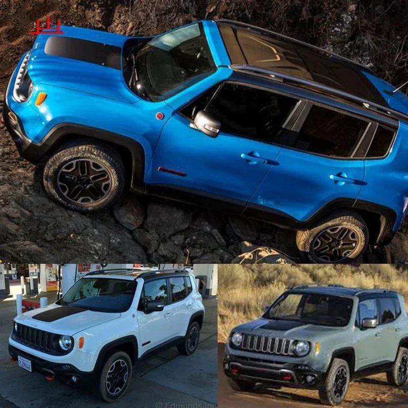 3D Carbon Fiber Scratch Protection Hood Bonnet Film Car Styling Stickers Decals For Jeep Renegade Accessories