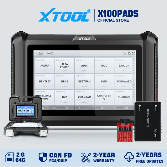 XTOOL X100 PADS Car Key Programmer Read Pin Code All System Diagnostic Tool