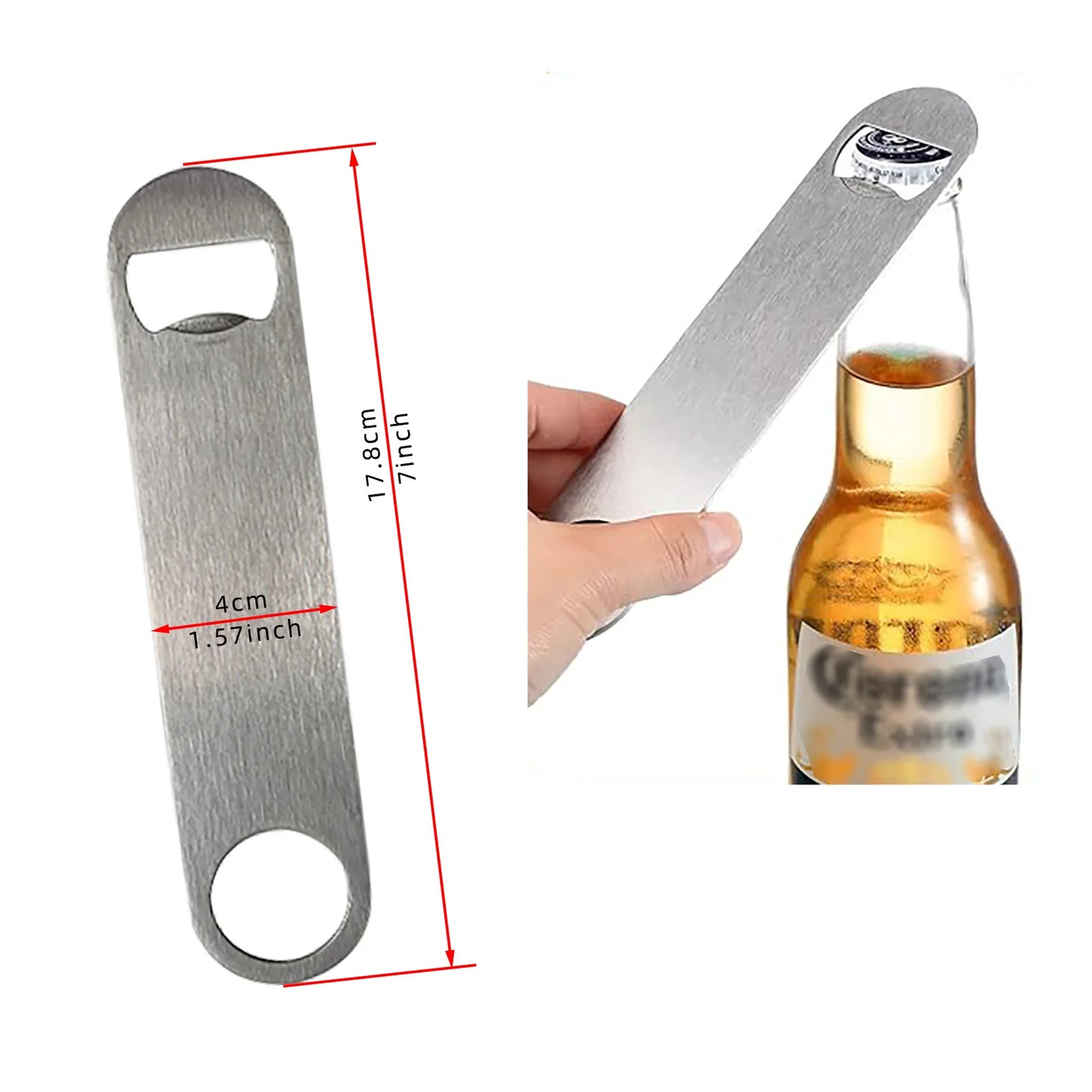Feature Fast Lever Bottle Opener Stainless Steel Pro Bar Accessory