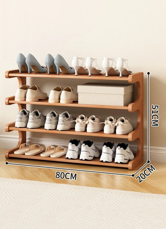Modern Wooden Shoe Rack for Home and Dormitory Storage