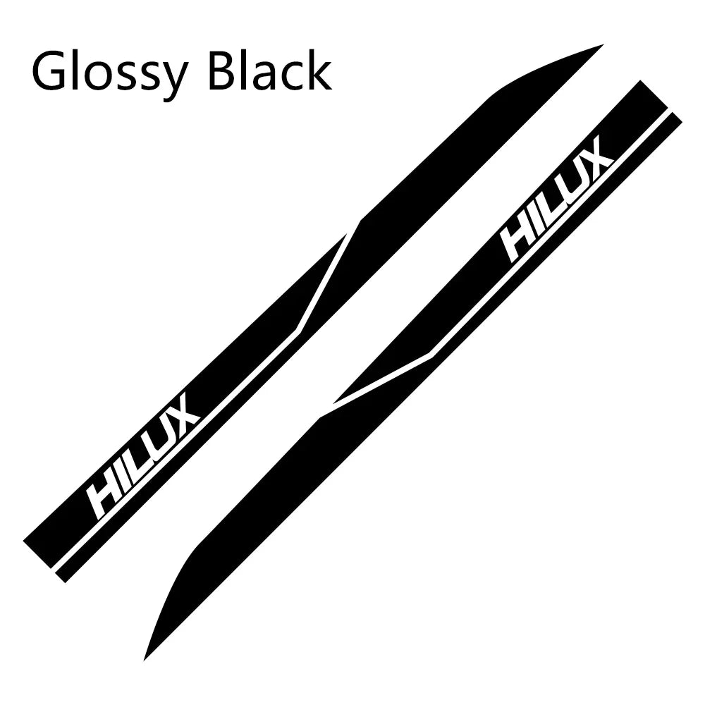 2Pcs Car Door Side Sticker Auto Vinyl Film DIY Decal Sport Styling Accessories For Toyota Hilux Revo Vigo