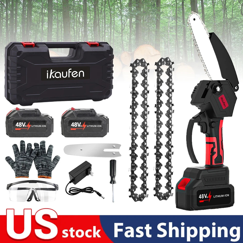Hign-concerned Lithium Cordless Chainsaw Portable Outdoor Pruning