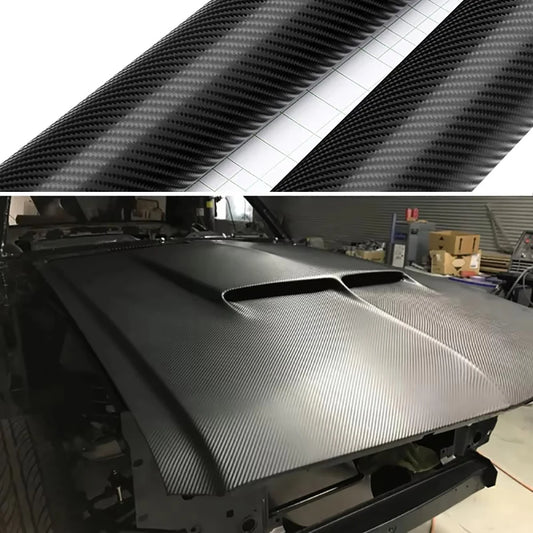 152cm x 200cm 4D Carbon Fiber Vinyl Film Car Styling Wrap Sheet Roll DIY Hood Roof Stickers Accessories