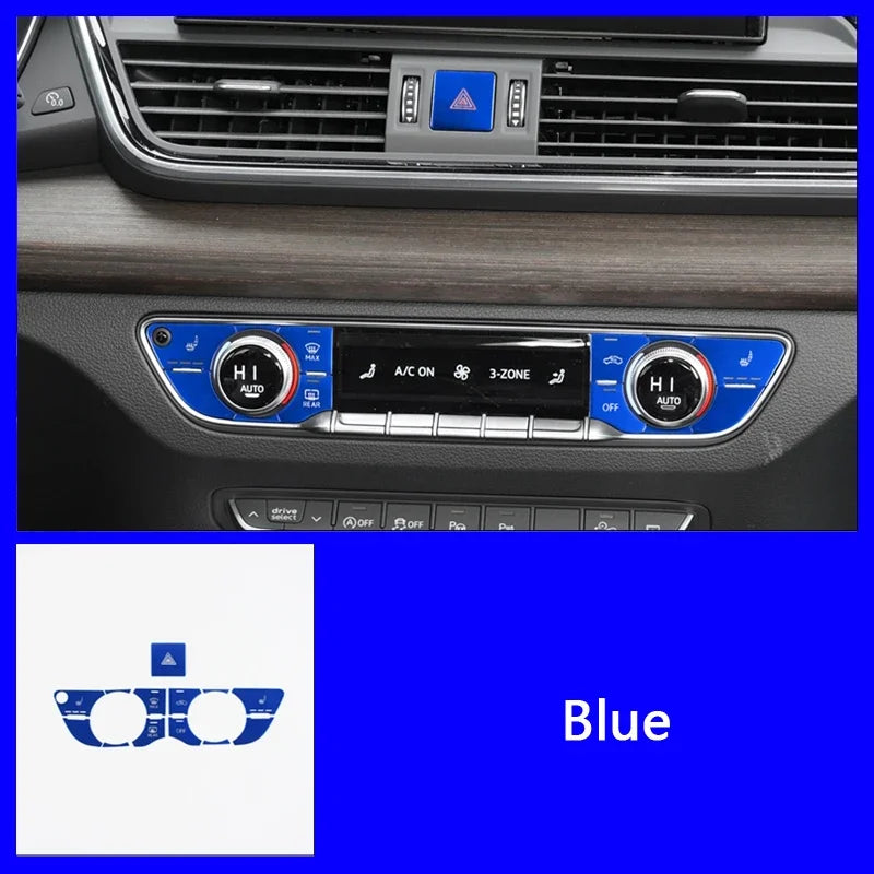 Audi A4 Q5 Console Multimedia Button Covers Decoration Stickers