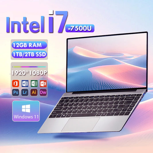 Portable Intel Core i7 Laptop with Windows 11 Pro
