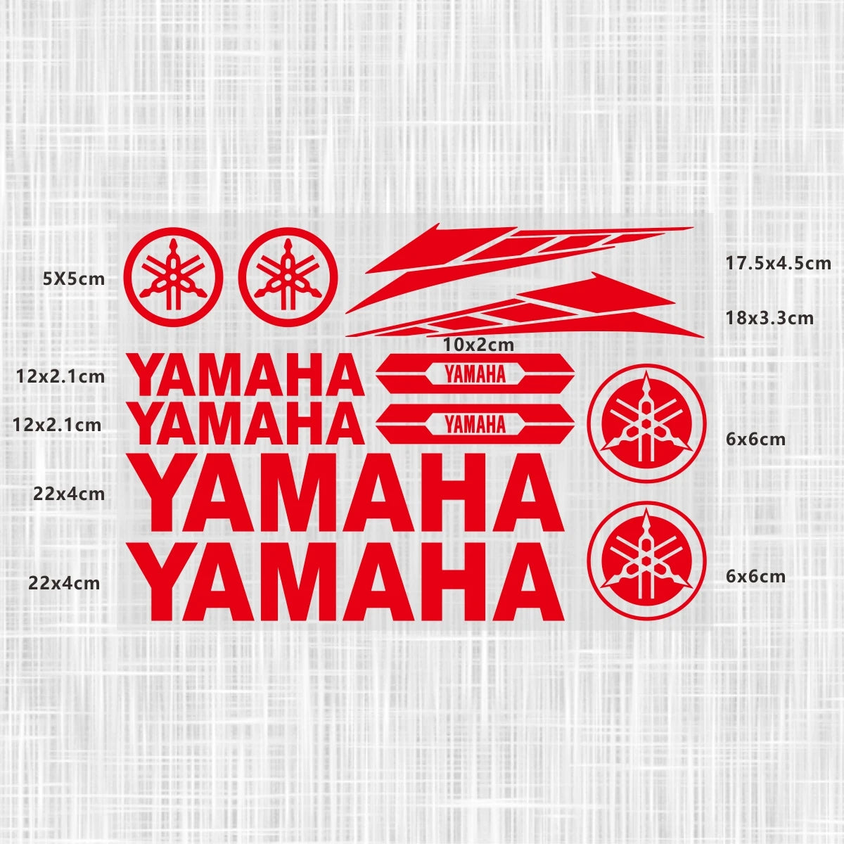 Yamaha Logo Stickers for Motorcycle Tank Helmet Decals