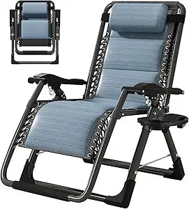 Zero Gravity Outdoor Lounge Chair Pair With Cushions