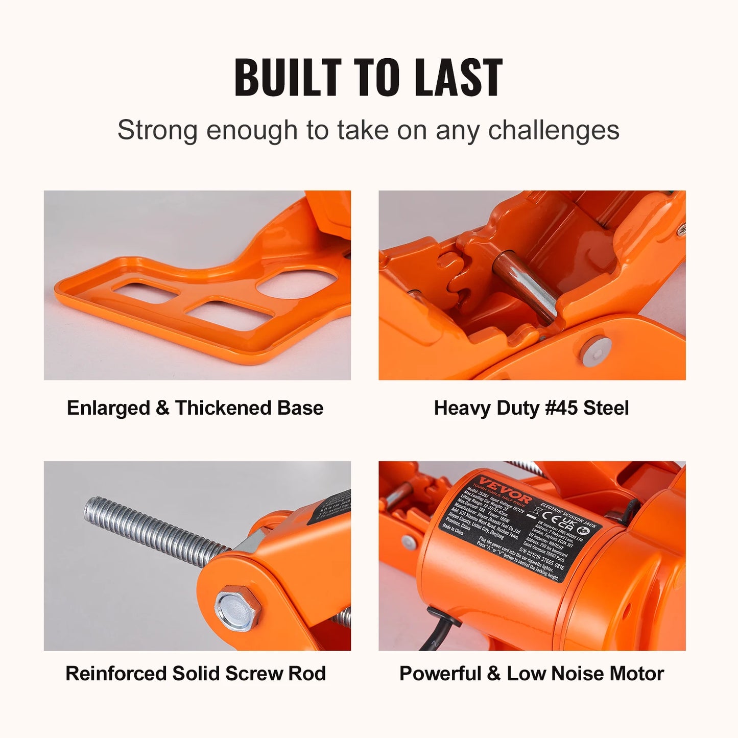 SucceBuy Electric Car Jack Kit With Scissor Lift 12V Power