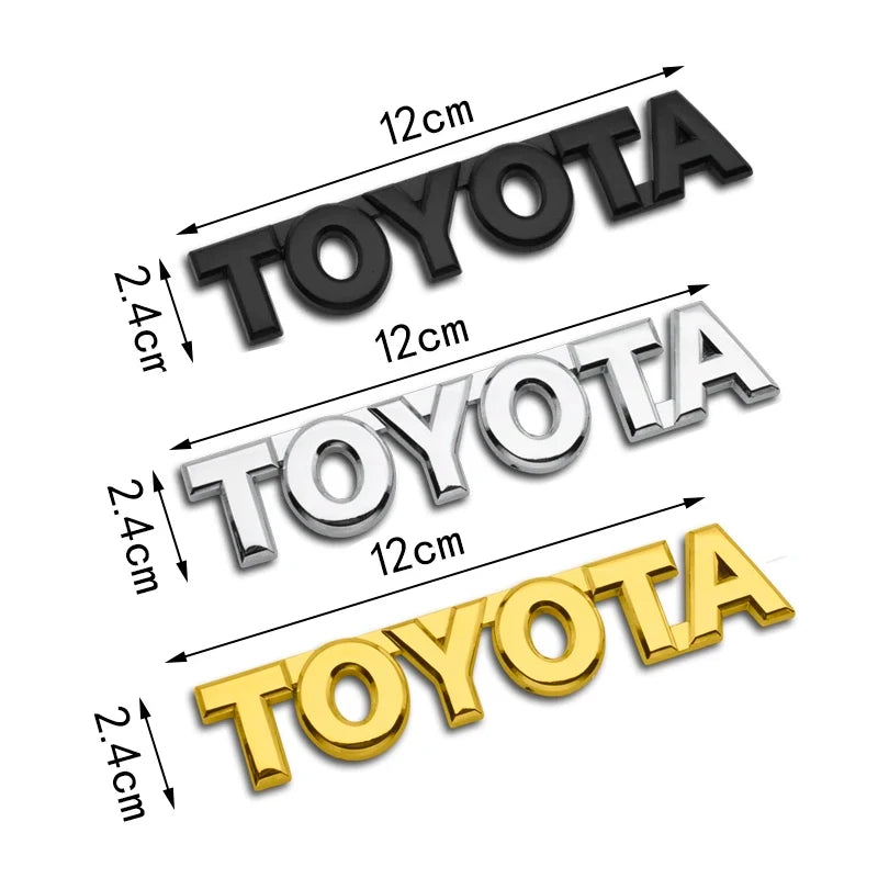 Toyota Trunk Emblem Sticker For RAV4 Yaris Camry Corolla