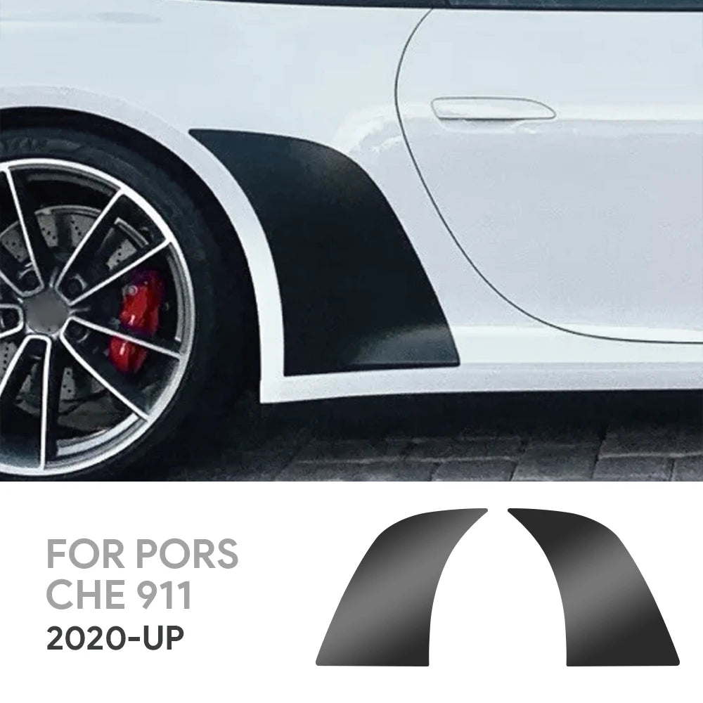 Protective Film for Porsche 911 2020 to 2024 Front Rear Door Triangle Smoked Transparent PPF TPU Paint Protection