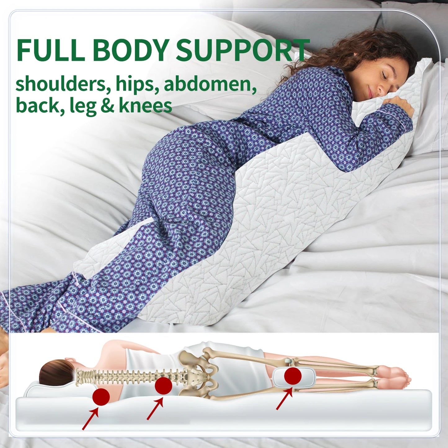 Guangdong Memory Foam Body Pillow For Adults Comfort