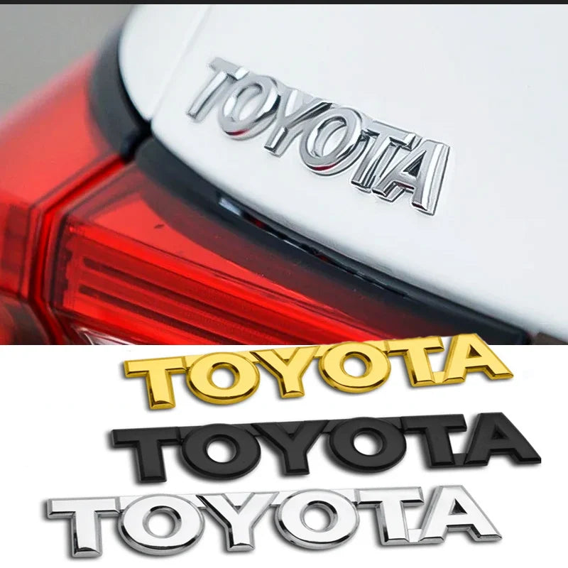 Toyota Trunk Emblem Sticker For RAV4 Yaris Camry Corolla