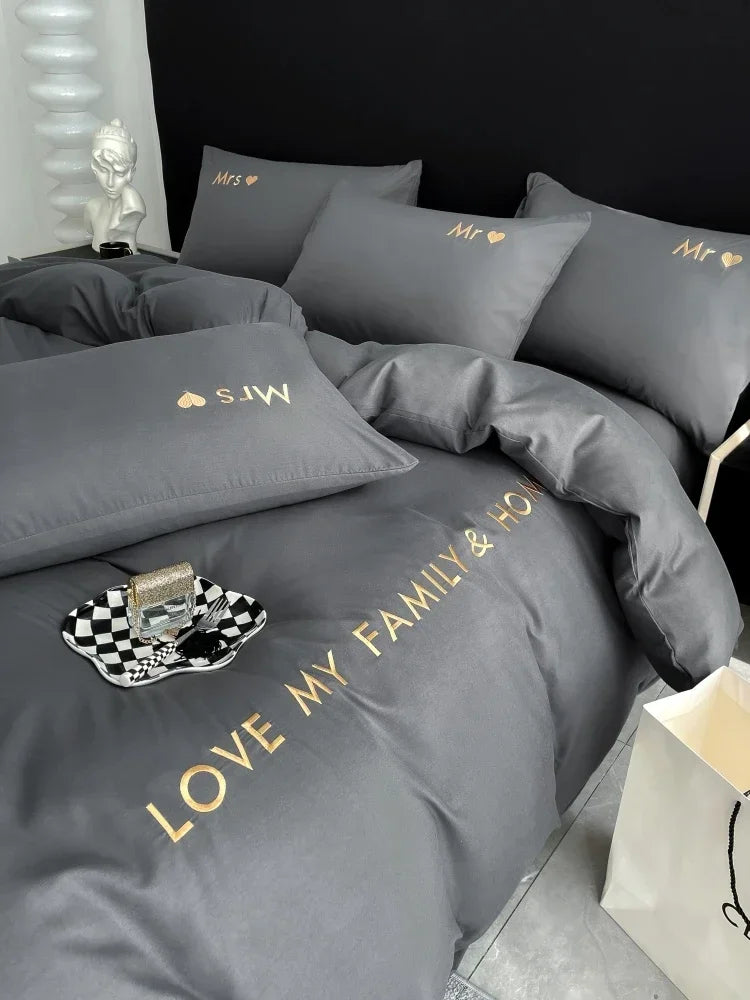 Nordic Luxury Egyptian Cotton Bedding Set for Ultimate Comfort