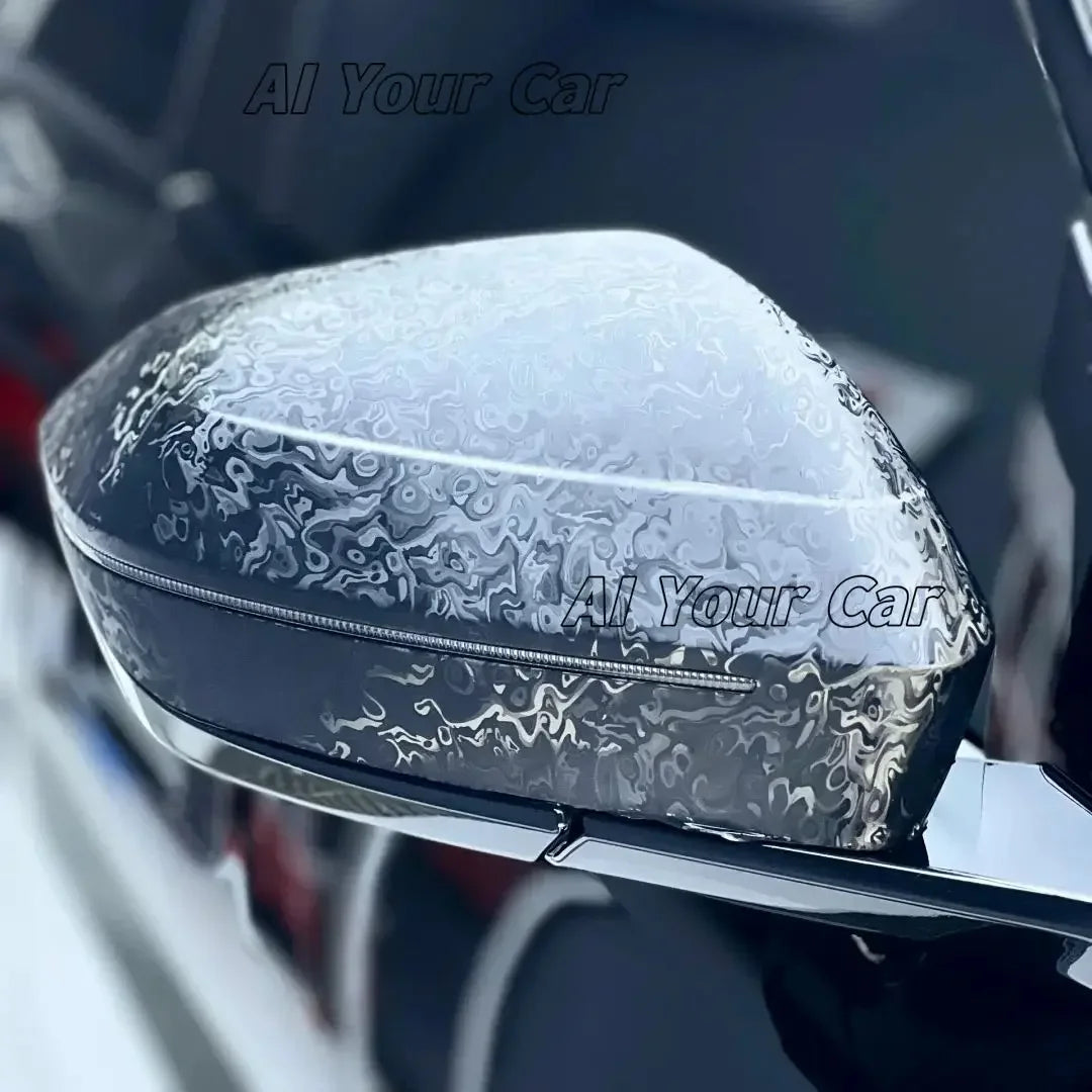 Ghost Black Carbon Fiber Film Forge Cosmic Sticker Waterproof Motorcycle Modified Film Car Body Tuning Decor Accessories