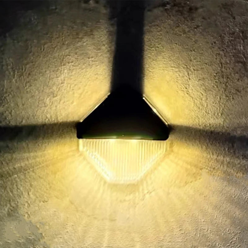 XIWANGFIRE Solar Gutter Lights for Porch Pathway Garden Lighting