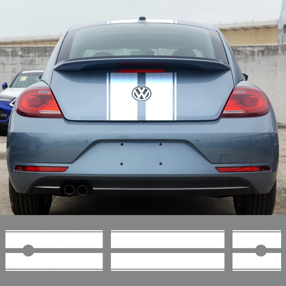 Car Styling Hood Bonnet Roof Rear Trunk Stripes Kit For Volkswagen Beetle A5 2011 To 2018 Vinyl Decals Stickers Tuning Accessories