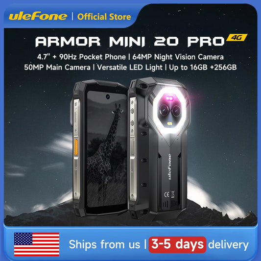 Ulefone Armor Mini 20 Pro 5G Rugged Smartphone 64MP Camera