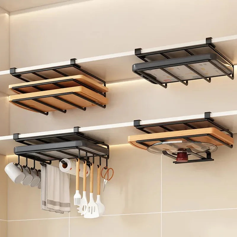 Choice Kitchen Hanging Organizer Rack With Hooks Storage