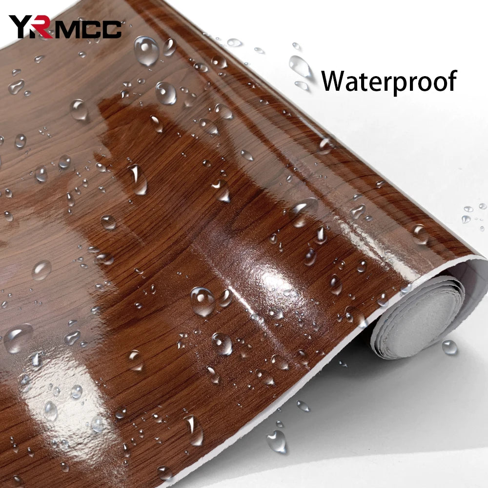 Car Sticker Wood Grain Vinyl Film Automotive Interior Adhesive Decals Small Size Car Vinyl Wrap Auto Accessories