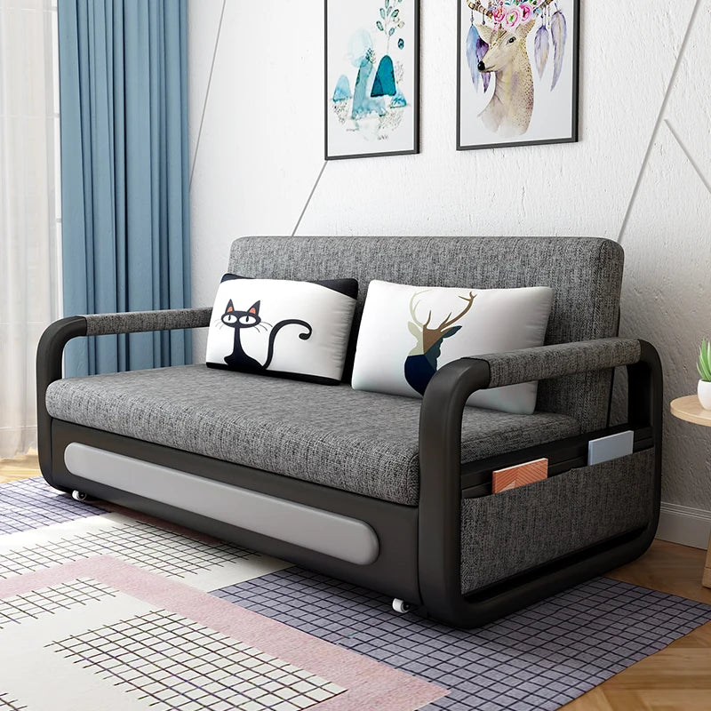 Modern Luxury Folding Sofa Bed with Storage for Living Room