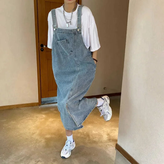 Trendy Denim Overall Dress for Women Casual Summer Style