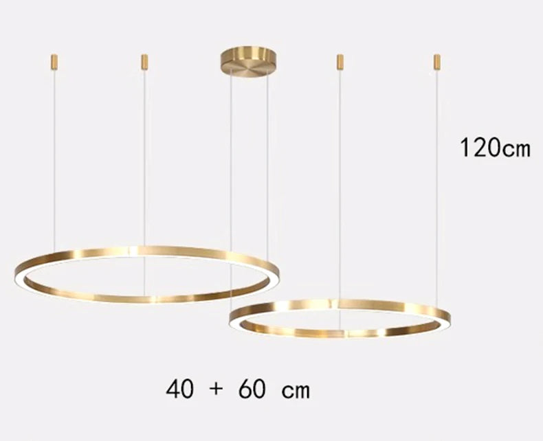 Modern Home Decor Ring LED Pendant Light for Living Room and Dining Room Chandeliers Indoor Lighting