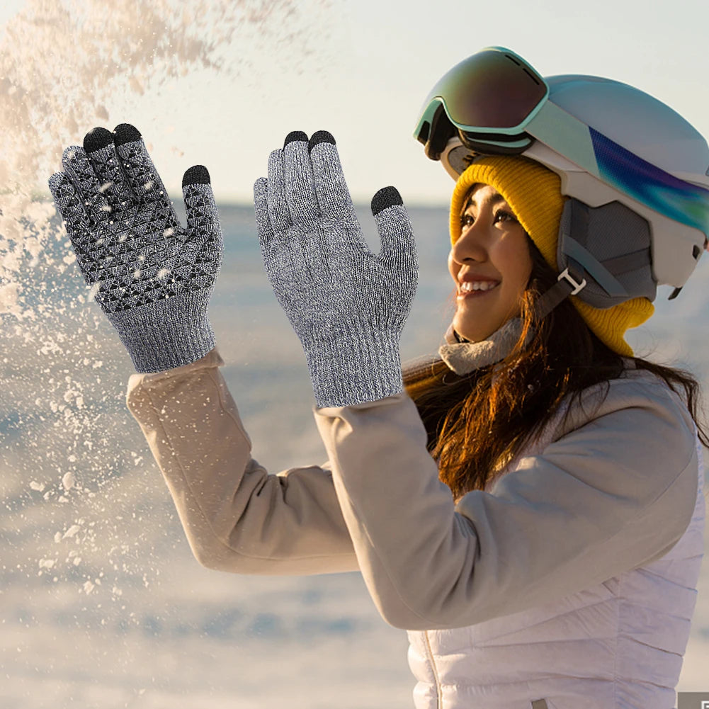 Winter Electric Heated Touchscreen Outdoor Gloves by Shunmaii
