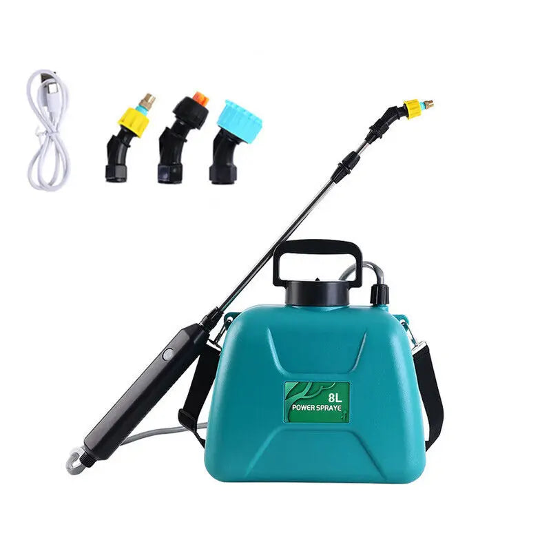 8L Automatic Electric Garden Plant Sprayer Handheld Rechargeable Atomization Watering Can