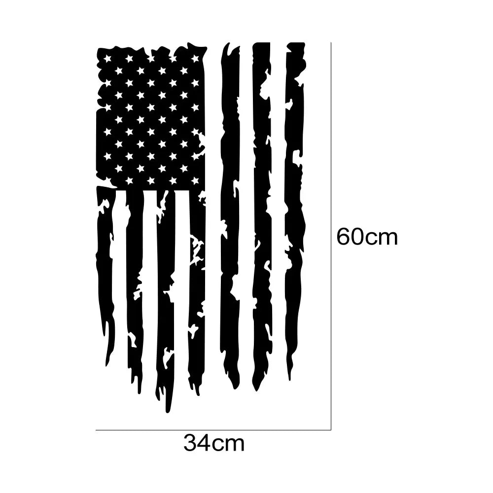 Car Sticker USA Flag Matte Film Decal for Toyota Hilux Tacoma Jeep Gladiator Isuzu Dmax Ford F150 Dodge RAM Tuning Accessories