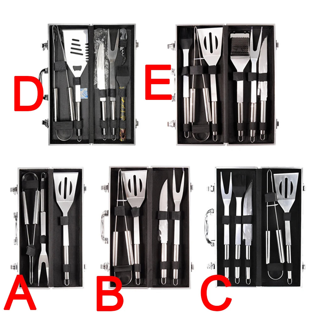 Choice Stainless Steel Barbecue Tool Set With Cloth Bag
