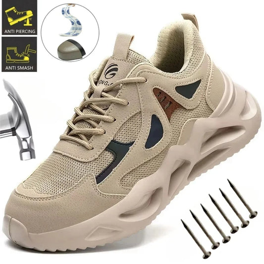 Lightweight Safety Shoes for Men and Women Steel Toe Cap Work Boots Breathable Sneakers Tactical Boots