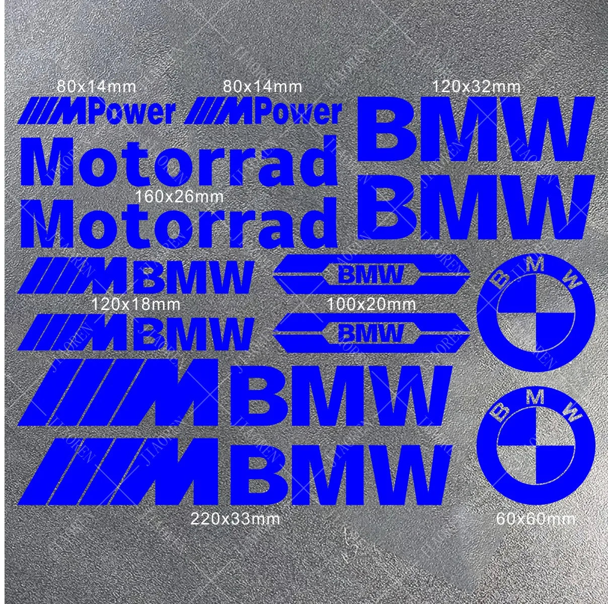 BMW Vinyl Sticker Logo Motorcycle Tank Decal Kit S1000RR