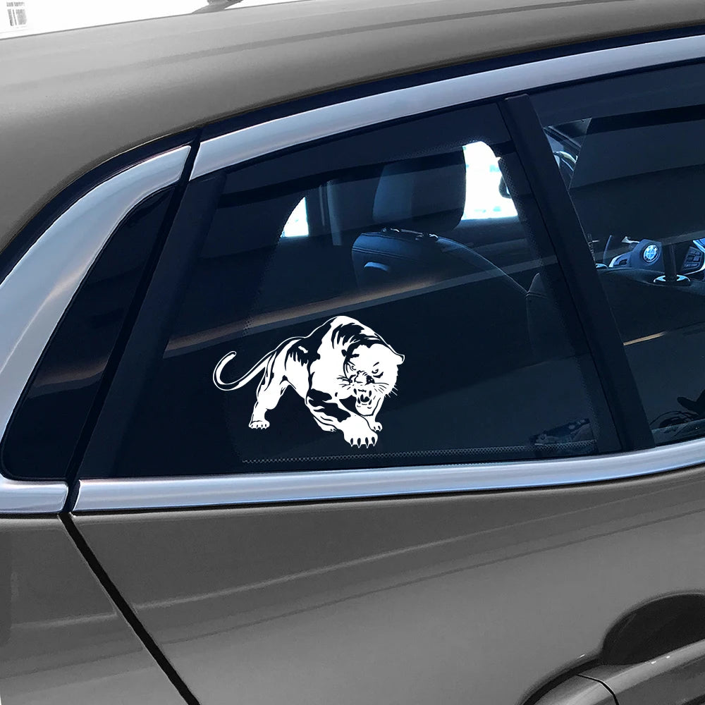 Graphics Wild Panther Hunting Car Stickers Decor Waterproof Motorcycle Decals Suitable for Cars SUVs Vans RVs