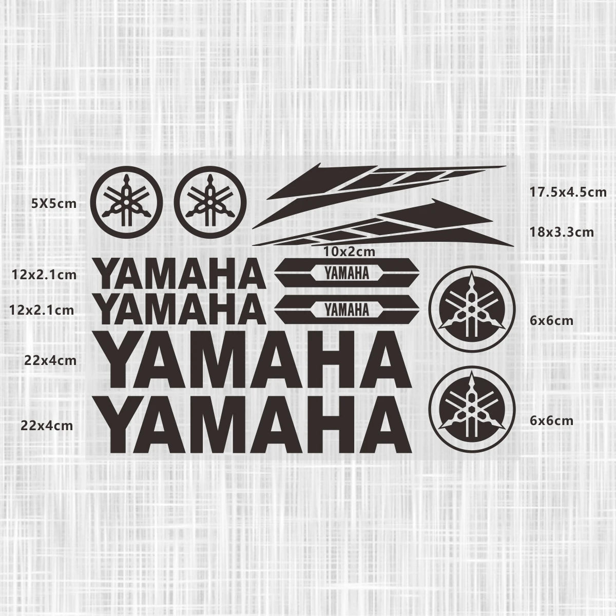 Yamaha Logo Stickers for Motorcycle Tank Helmet Decals
