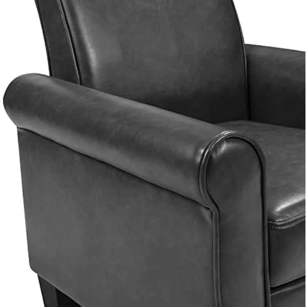 RBXC Faux Leather Accent Chair Modern Club Arm Chair