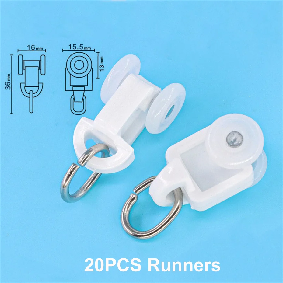 Dooya Curtain Track Quiet Runners 20Pcs Tuya Smart System