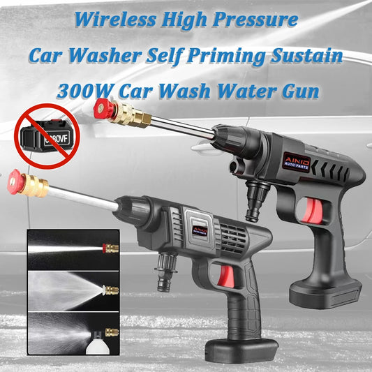 Wireless High Pressure Car Wash Water Gun for Efficient Cleaning