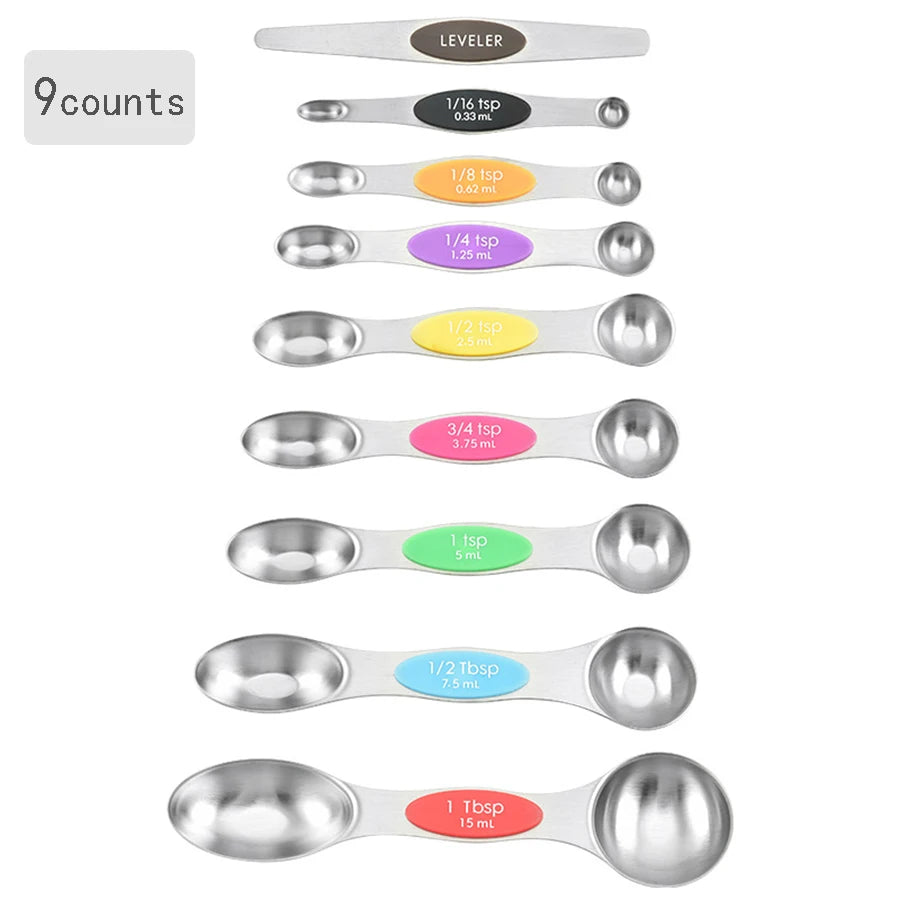 Double-Ended Measuring Spoons for Accurate Spice Measurement