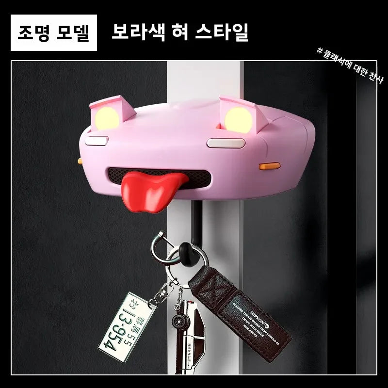 Vintage Car Headlight Key Holder Wall Mount Keychain Organizer
