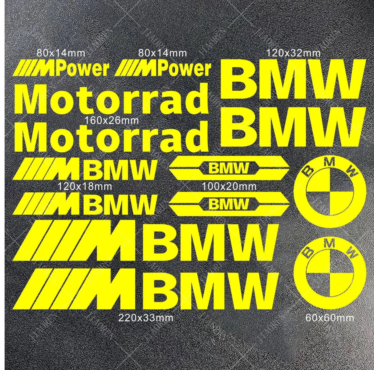 BMW Vinyl Sticker Logo Motorcycle Tank Decal Kit S1000RR