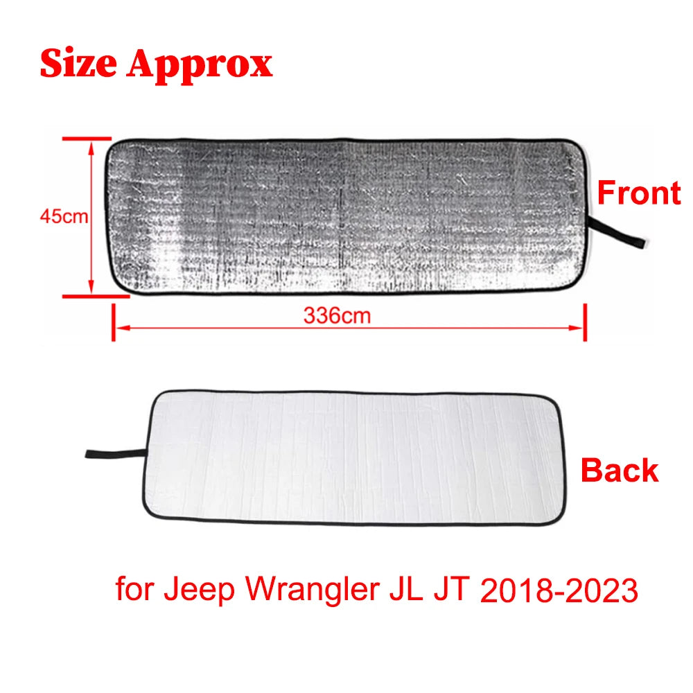 Car Sunshade Visor Insulation Pad for Jeep Wrangler Gladiator