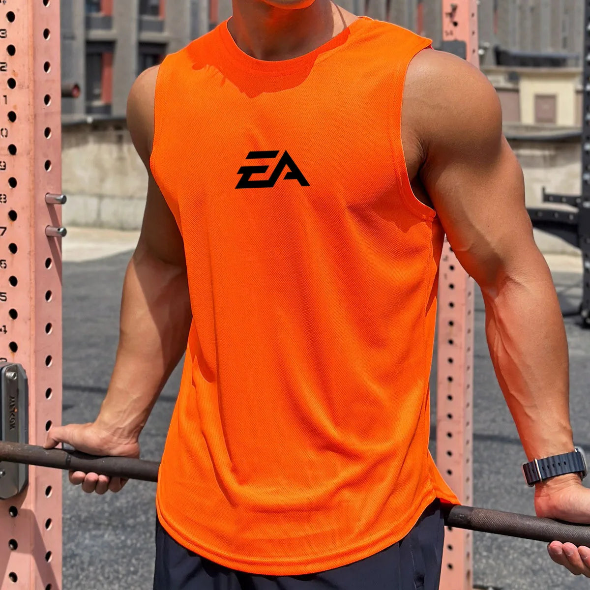 Men's Summer Quick Dry Sleeveless Sports Pullover Running Shirt