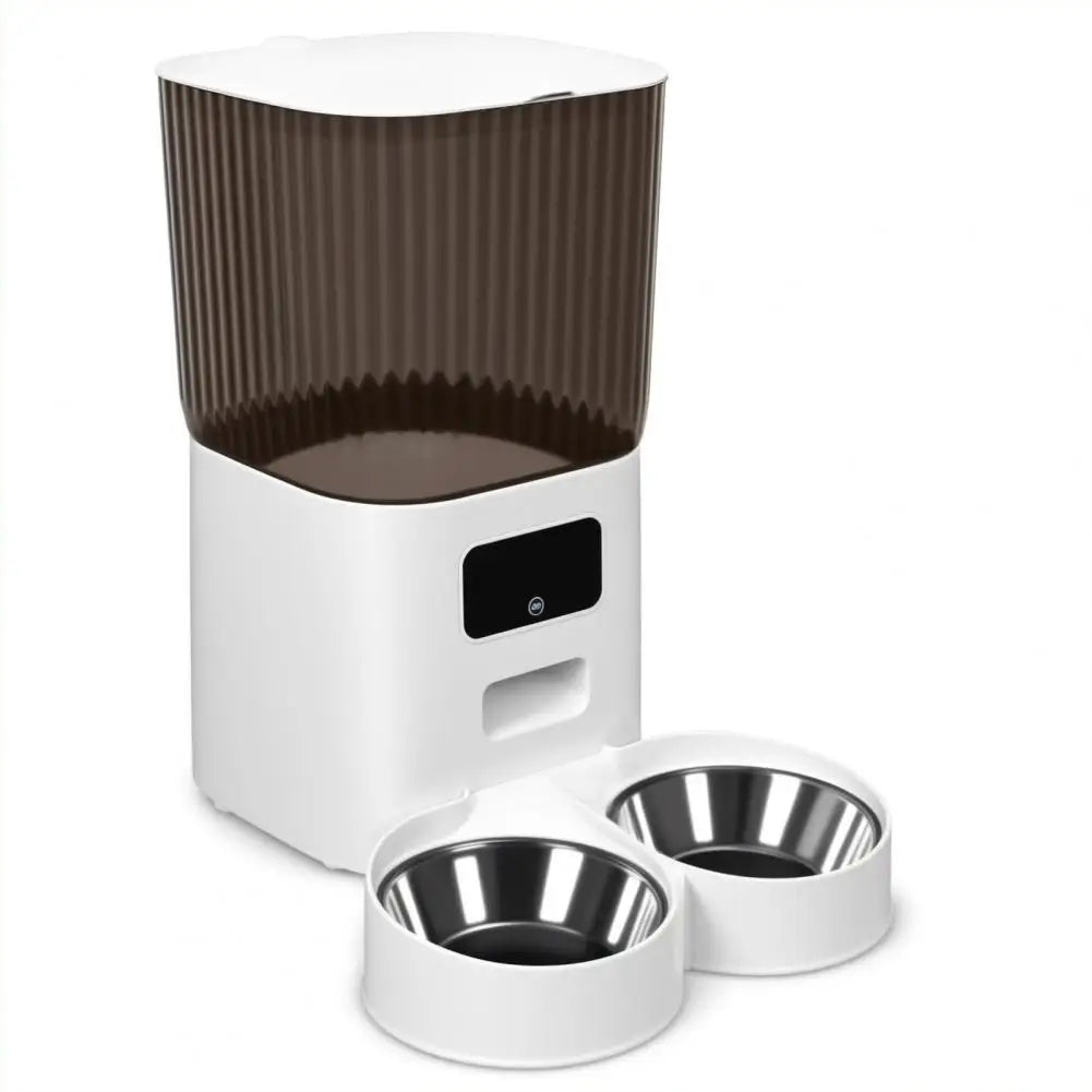 Smart Pet Feeder With WiFi Remote Control And Dual Bowls
