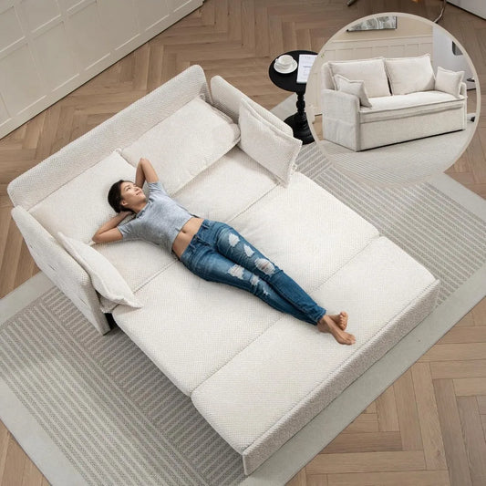 GUANGBAI 2 In 1 Queen Sleeper Sofa Bed Convertible Couch