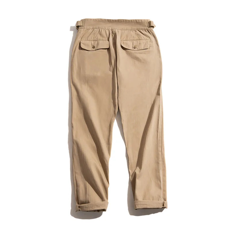 Vintage Khaki Gurkha Pants for Casual Work and Style