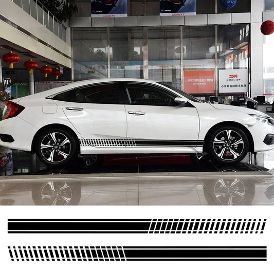 2PCS Universal Car Body Long Stripe Sticker Auto Accessories for Suzuki Volvo Tesla Skoda VW Volkswagen Smart Seat Subaru Toyota