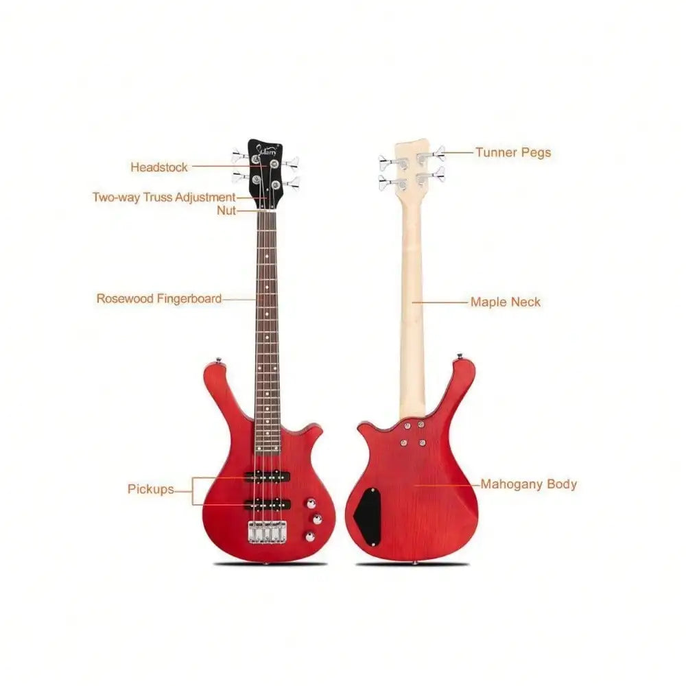 Child Electric Bass Guitar for School Beginners Right Handed