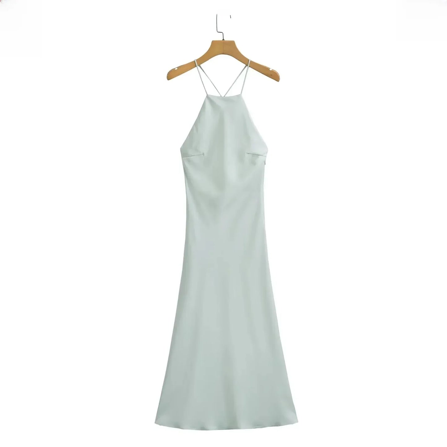Satin Sleeveless Women's Dress for Effortless Summer Style
