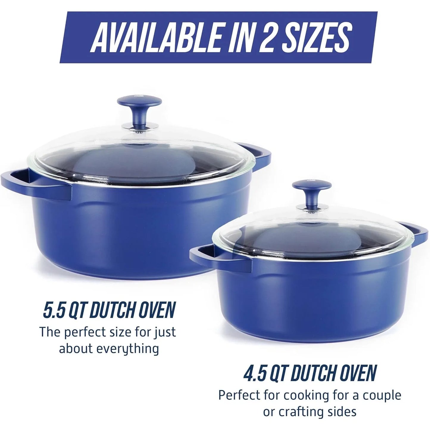 Diamond Infused Ceramic Nonstick Dutch Oven For Effortless Cooking