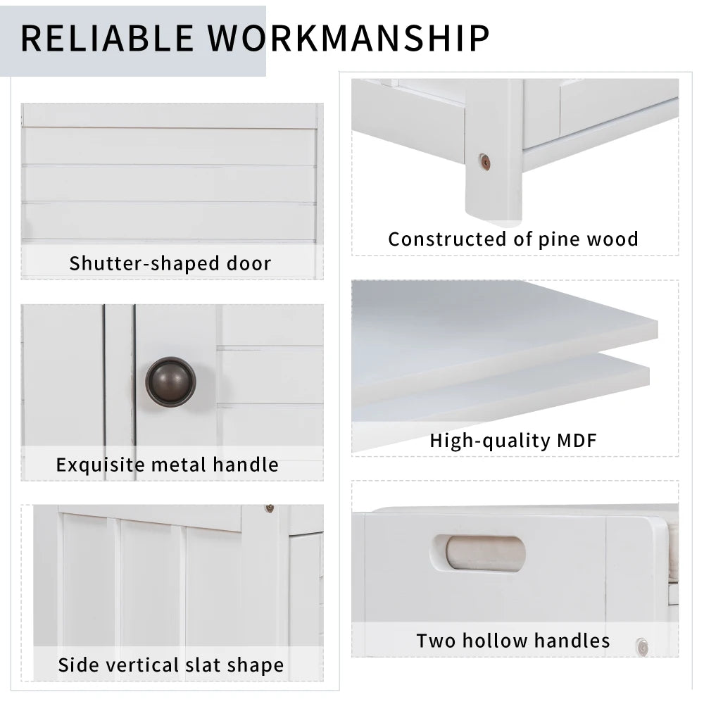 Stylish Storage Bench with Removable Cushion and Hidden Compartments